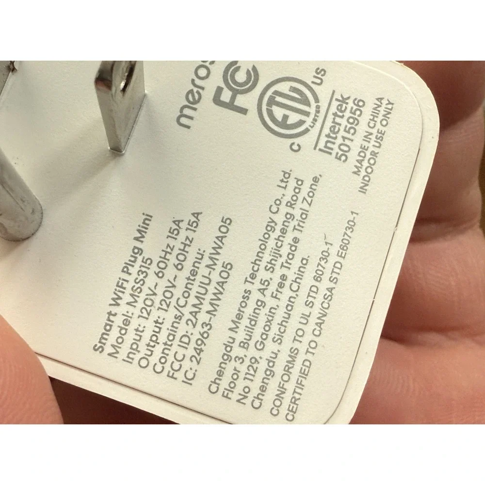 Matter-Certified Smart Plug , 120V , MSS-315